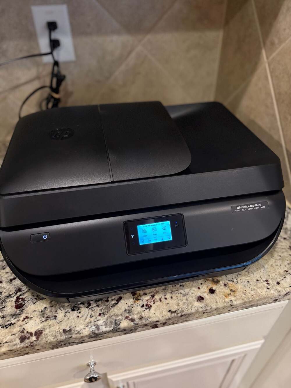 HP OfficeJet 4650 All-in-One Wireless Printer Print Fax Scan Copy tested